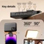 Đèn LED lấp đầy YRBWD, Độ sáng có thể điều chỉnh Đèn Selfie LED 800 / 1000mAh, USB có thể sạc lại 3 chế độ Đèn Flash vòng cho điện thoại Máy tính bảng máy tính xách tay