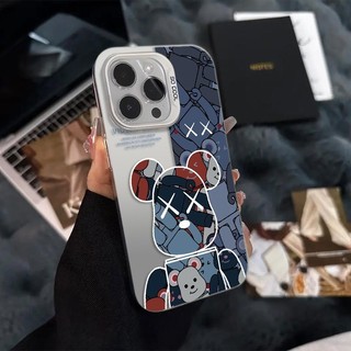 Ốp Lưng iPhone Hình Gấu Bạo Lực Xanh Chất Ngầu - Tương Thích 16/15/14/13/12/11 Pro Max, XS Max, X