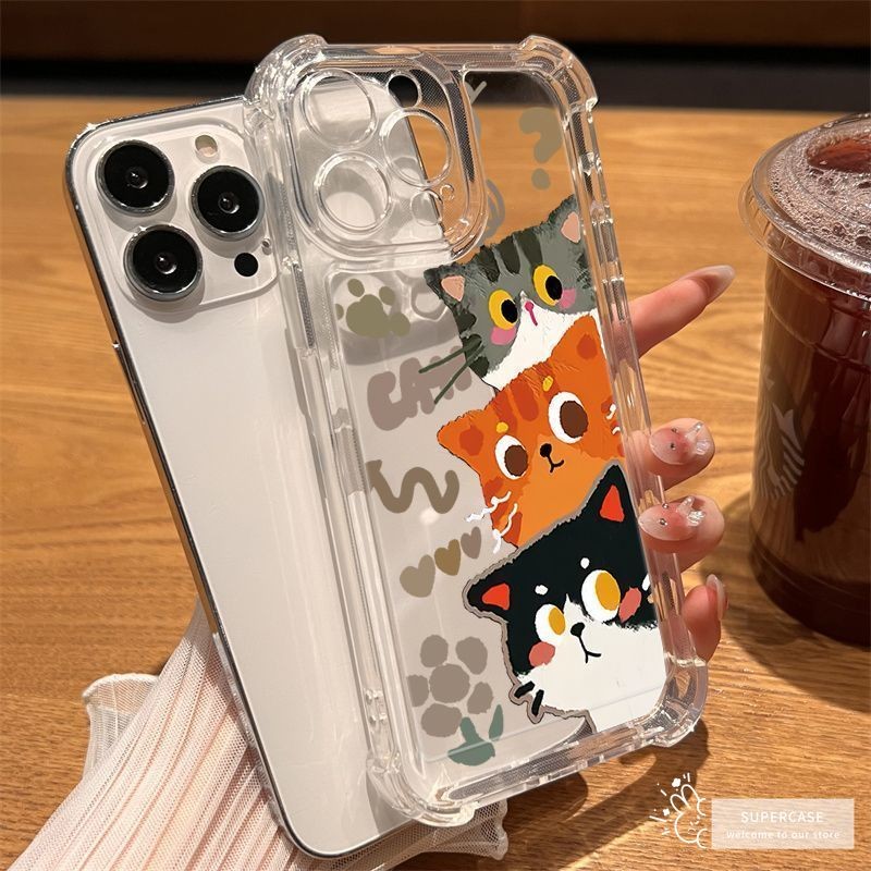 Ốp Điện Thoại Mèo Phong Cách Graffiti Dễ Thương Cho Vivo V60 V50 Lite V50E V40 V30 V30E V29 V29E V27 V27E V25 V25E V23 V23E Pro Lite SE 5G 4G Vỏ Trong Suốt Phim Hoạt Hình Bốn Ngôi Vỏ Mềm