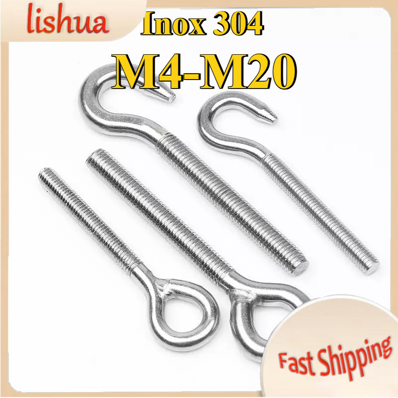 Bulong Inox 304 M4 - M20, Bu lông móc - mắt chất lượng cao, Độ bền cao ...