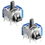 Thay thế cần điều khiển hiệu ứng Hall YRBWD 2PACK, Cần điều khiển điện từ TMR tương tự bền bỉ, Bộ sửa chữa chống khô có độ chính xác cao cho bộ điều khiển trò chơi cạnh kép PS5