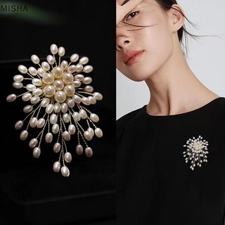 Misa Ngọc Trai Thanh Lịch Hoa Trâm Pin Huy Hiệu Cho Nữ Bé Gái Thời Trang Trang Trang Trí Trang Sức Quà Tặng