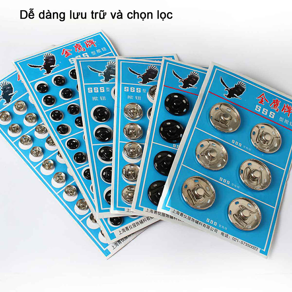 M7 Phụ Kiện Nút Quần Áo Bằng Kim Loại 8.5/10/12/16 / 21mm MALAN