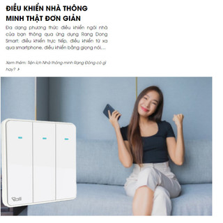 Công tắc thông minh điều khiển từ xa qua wifi công tắc rạng đông điều khiển qua wifi
