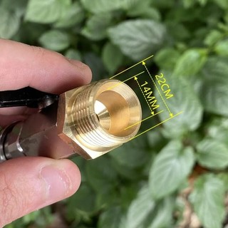 Bộ Van Bi Máy Rửa Áp Lực Đầu Nối Nhanh 1/4" M22 14mm Công Tắc Bật/Tắt