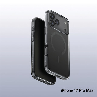 Vỏ bảo vệ hỗn hợp UNIQ Clario (ECO) cho IPhone 17 (6.3) / Air (6.5) / 17 Pro (6.3) / 17 Pro Max (6.9) - trong suốt / khói / hồng.