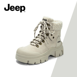 Giày Bốt JEEP Martin Nữ Phong Cách Mới Phong Cách Anh Thu Đông Ngoài Trời Quần Lót Giày Bốt Chống Trơn Trượt Chống Mài Mòn Đế Dày Boot