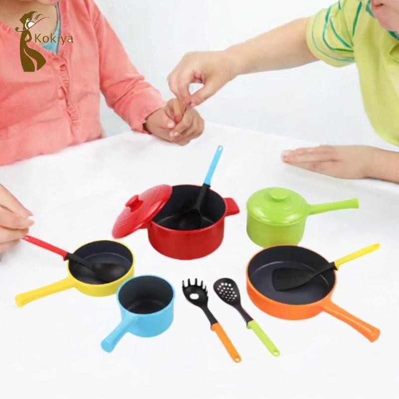 Bộ đồ chơi nấu ăn 10 món cho trẻ em Bộ đồ chơi nhập vai nhà bếp kèm phụ kiện