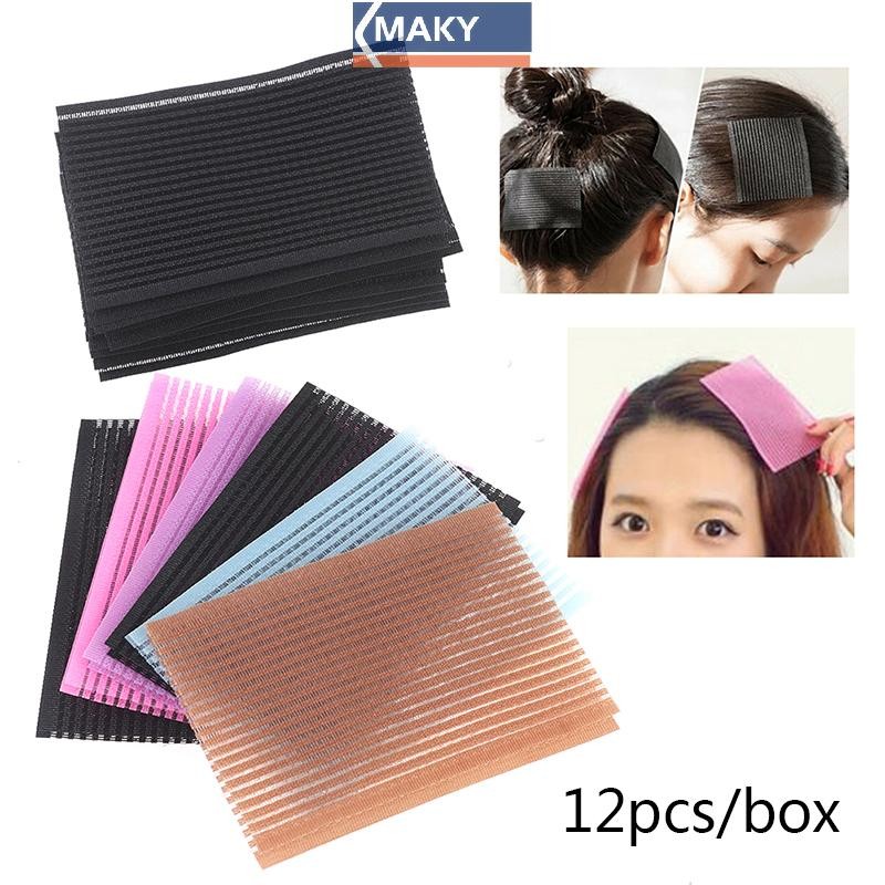 Onetimingcool 12 Miếng Dán Tóc Miếng Dán Tóc Kẹp Nổ Cố Định Liền Mạch Dán Bài Viền VN
