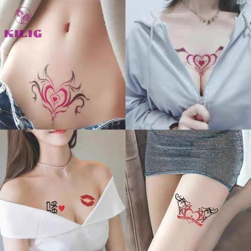 Bộ 10 Hình Xăm Dán Tạm Thời Chống Thấm Nước