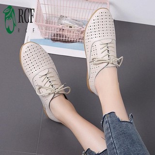 Giày lười nữ da thật - Dép thoải mái cho mùa hè ngoài trời