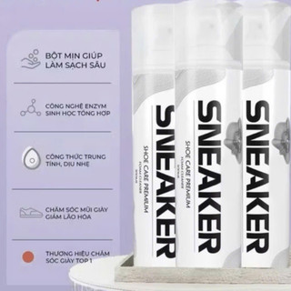 Xịt bọt vệ sinh giày Sneaker Premium – làm sạch sâu, khử mùi, chống lão hóa, an toàn cho mọi chất liệu
