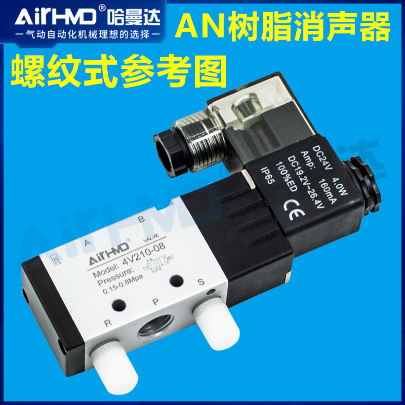 Bộ giảm thanh nhựa loại SMC khí nén AN05-M5 / 10-01 / 15-02 / 20-02 / 30-03 / 4C06C08C10C12