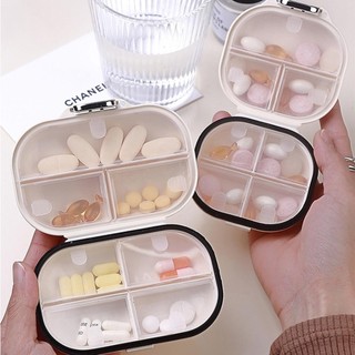 (Giao hàng tại địa phương) Hộp đựng thuốc vỏ Mini Hộp đựng thuốc du lịch bảy ngày riêng biệt