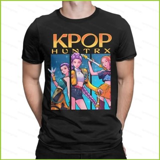 Áo thun Demon Hunters K-pop với hình ảnh các nhân vật Mira, Rumi và Joey - Tay ngắn phù hợp cho fan
