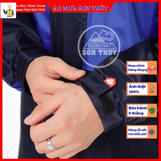 K5_Bộ áo mưa 2 lớp Sơn Thủy K5 dobaoholaodonghn, bộ quần áo mưa thời trang cao cấp màu xanh cải tím than