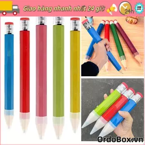 ORDOBOX Bút Chì Lớn, Đồ Chơi Mới Lạ 18 / 35CM Bút Chì Khổng Lồ, Món Quà Vui Nhộn Với Tẩy Hiệu Suất Bằng Gỗ Chống Đỡ Văn Phòng Phẩm Bút Chì Sinh Viên
