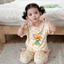 Bộ Đồ Ngủ Bé Gái Lớp Một Bé Gái Mỏng Phong Cách Modal Hoạt Hình Homewear Phù Hợp Với Trẻ Em Bé Điều Hòa Không Khí Quần Áo Mùa Hè