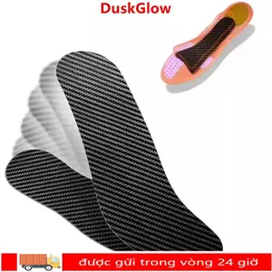DUSKGLOW 1 Cặp Đế Bằng Sợi Carbon, Hỗ Trợ Chèn Tấm Chân Nối Dài Morton Chèn Giày, Chất Liệu Sợi Carbon Cao Cấp Tấm Cứng Tấm Lót Giày Thể Thao Siêu Mỏng Thể Thao