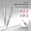 Bút Vẽ Nail Đa Năng 5 Trong 1 Thiết Kế Bấm Rút Cọ Nét Vẽ Viền Chấm Bi Đính Đá Mút Loang Màu Chà Bột Gương Chuyên Nghiệp Cao Cấp