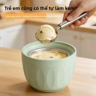 Máy Làm Kem Điện Hộ Gia Đình Mini Tự Động Máy Làm Kem Nhỏ Trẻ Em Tự Làm Máy Làm Kem