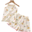 Trẻ Em Nguyên Chất Cotton Sling Phù Hợp Với Phong Cách Mỏng Bộ Đồ Ngủ Bé Gái Hoạt Hình Không Tay Dễ Thương Vừa Lớn Trẻ Em Bé Gái Điều Hòa Không Khí Phù Hợp Với