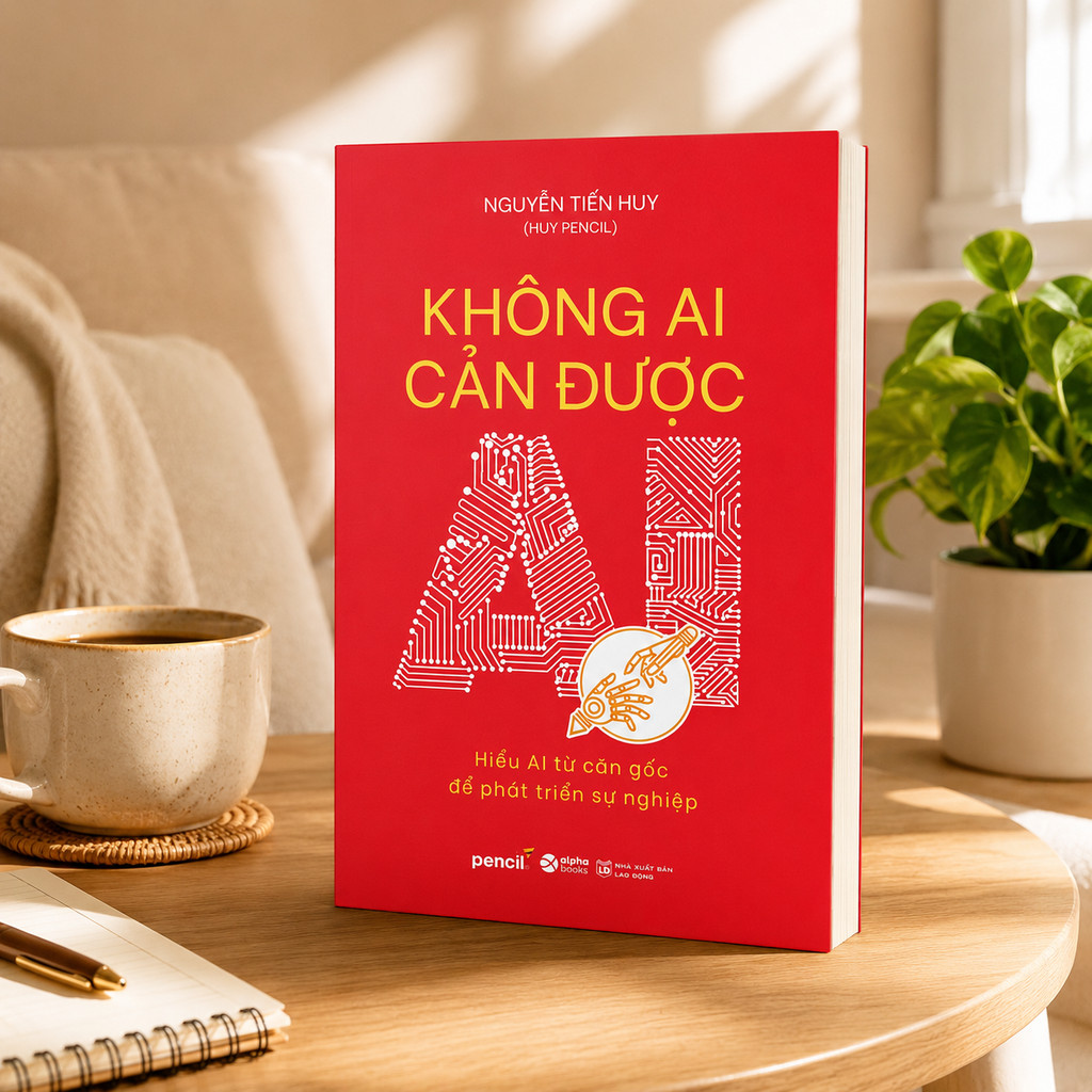 Sách - Không Ai Cản Được AI - Nguyễn Tiến Huy - Hiểu AI từ căn gốc để phát triển sự nghiệp (Alpha Books)