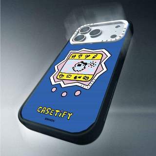CASECASE X Nền Xanh Tamagotchi Ốp Lưng Máy Ảnh Trắng Vòng Phiên Bản Mờ Đen Cứng Hút Từ Tính Tác Động Dành Cho Apple IPhone 13 14 15 16 17 Pro Max Air Plus Có Hộp