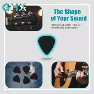 GHX 100 Chiếc ABS Acoustic Đàn Guitar Điện Ukulele Bass Mịn Pis 0.46MM Plectrums Acoustic Đàn Guitar Điện Phụ Kiện VN