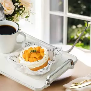 AA 10 / 50 Cái Trong Suốt PET Bento Hộp Đựng Bánh Tiramisu Món Tráng Miệng Dùng Một Lần Hộp Bánh Nhựa Tiệc Cưới Nhà Hàng Giáng Sinh VN
