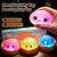Đèn LED TPR không độc hại Long lanh Bao Squishy có chân đế hấp Kéo giãn chậm Fidget An toàn cho trẻ em từ 3 tuổi trở lên