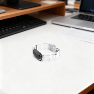 Glacier Clear Tích hợp dây đeo TPU Fit Google Fitbit Air Transparent Thay thế dây đeo cổ tay có sẵn