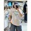 Wacky willy 100% Cotton Cao Cấp Áo Thun Tay Ngắn Bảng Chữ Cái Hoa Lớn In Tiêu Chuẩn Nam Nữ Tay Ngắn Thông Thường 0617