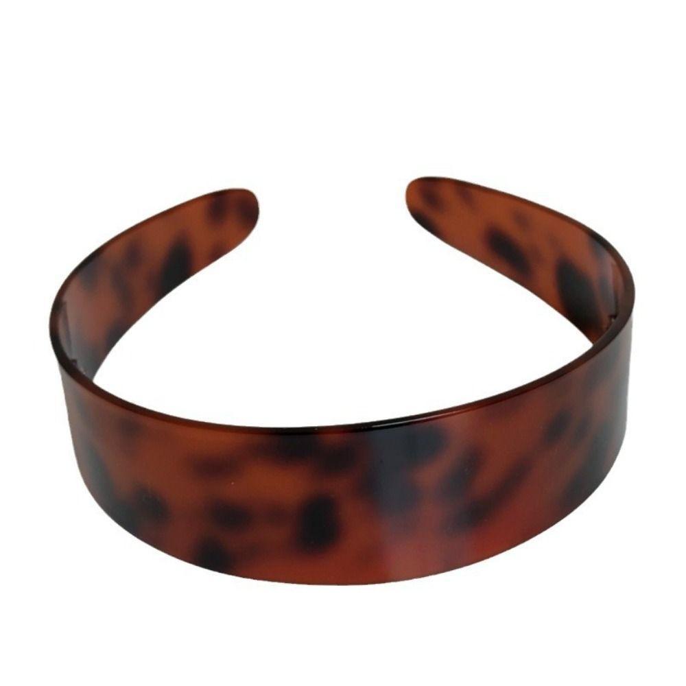 Băng Đô Quấn Tóc KANGN, Băng Đô Da Báo Chống Trơn Trượt, Phụ Kiện Tóc Pháp Mũ Acetate Tóc Vòng Nữ