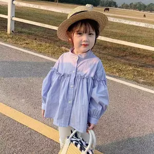 Medium Big Kids (90-150) Áo khoác ngoài mùa xuân Áo sơ mi Hàn Quốc Phong cách mùa xuân thu Phong cách Preppy