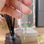 Phong cách thiết kế, khí chất, bông tai / vòng cổ mạ vàng dành cho nữ Zircon