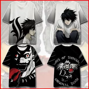 BH2 Death Note Áo Thun Anime Unisex Tay Ngắn Áo Ryuk Mikami Teru Thường Ngày Rời Graphic Tee Áo Sơ Mi HB2