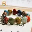 CANAMEK 1 DIY Phụ Kiện Gốm Sọc Dưa Hấu Hạt Vòng Tay Nhiều Màu Sắc Hoa Men Hạt Vòng Tay Handmade Trang Sức CSF