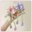 JRP Nữ Cô Gái Dễ Thương Tóc Hàn Quốc Dây Buộc Tóc Thanh Lịch Tulip Scrunchie Đuôi Ngựa Giá Đỡ Nơ Tóc Co Giãn Phụ Kiện Tóc JRP