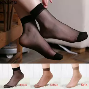 KANGN 10 Đôi Tất Mắt Cá Chân Cô Gái Gợi Cảm Mùa Hè Lụa Siêu Mỏng