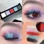 Bảng phấn mắt năm màu hoàn toàn mới Matte Strobe Chameleon Cool Grey Blue Gothic Style Đen Đỏ Khói cos Phấn mắt Mỹ phẩm