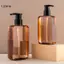 LUImo 200 / 300ml Vuông Trong Suốt Xà Phòng Lỏng Roi Mousse Điểm Đóng Chai Dầu Gội Sữa Tắm Bơm Chainding Xà Phòng Pha SBS