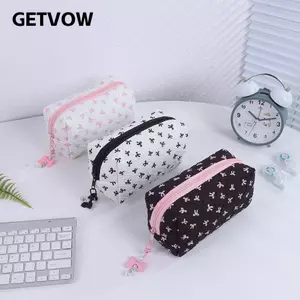 Bút chì GETVOW, Túi đựng bút đa chức năng di động, Nơ đựng văn phòng phẩm dung tích lớn Trở lại trường học
