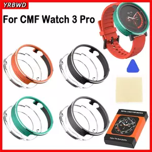 Vỏ đồng hồ YRBWD, Đồng hồ kim loại chống sốc, Bảo vệ màn hình bảo vệ thay thế cho đồng hồ CMF 3 Phụ kiện đồng hồ thông minh
