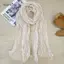 AqToCna Phong Cách Hàn Quốc Vải Lanh Cotton Gấp Khăn Nữ Mỏng Màu Nguyên Chất Đơn Giản Trận Đấu Dài Vai Quấn Ne Ấm Hơn Khăn Lụa AqToCna