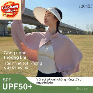Giao hàng nội địa từ Việt Nam Quần áo bảo vệ nắng bằng lụa lạnh cho phụ nữ, mùa hè mới, bảo vệ UV, bán chạy, khăn choàng đa năng siêu tiên cho đạp xe, áo khoác ngoài che nắng