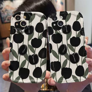 Ốp Lưng Cho OPPO A6 A5X A3 A96 A95 A92 A77S A76 A74 A60 A58 A57 A54 A53 A52 A38 A18 A17 A16 A15 A5 A9 A3S F9 Pro Kem Vồng Cong Cạnh Họa Tiết Nhiều Hoa NYK479