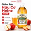 Giấm Táo Hữu Cơ Heinz 473Ml, Giấm Táo Dùng Trộn Salad, Pha Nước Uống Tốt Cho Sức Khỏe