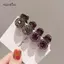 AqToCna 2 / 4 Mini Tròn Kim Cương Giả Vuốt Tóc Retro Zircon Nữ Cô Gái Vuốt Kẹp Tóc Nhỏ Kẹp Tóc Cua Bé Gái Phụ Kiện Tóc ﻿ AqToCna