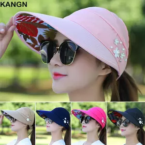Mũ chống nắng KANGN Kỳ nghỉ vành rộng có thể gập lại Mũ thường ngày mùa hè